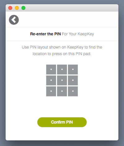 KeepKey device